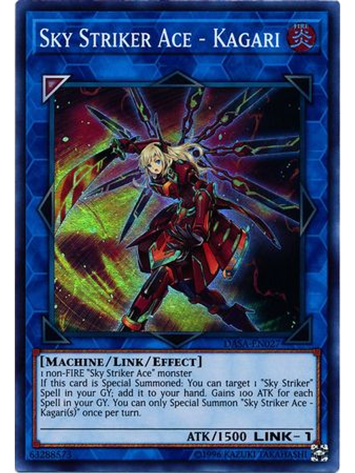 Sky Striker Ace - Kagari - DASA-EN027 - Super Rare Unlimited 1