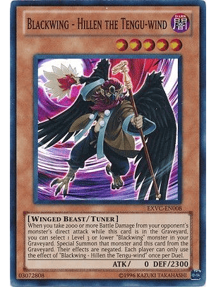 Blackwing - Hillen the Tengu-wind - EXVC-EN008 - Super Rare Unlimited