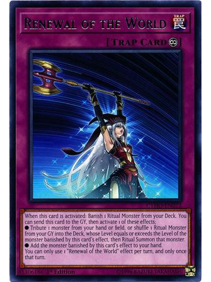 Renewal of the World - CYHO-EN072 - Rare 1st Edition 1