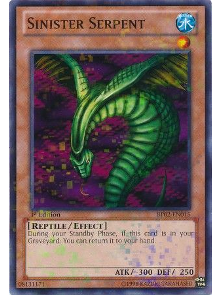 Sinister Serpent - BP02-EN015 - Mosaic Rare 1st Edition 1