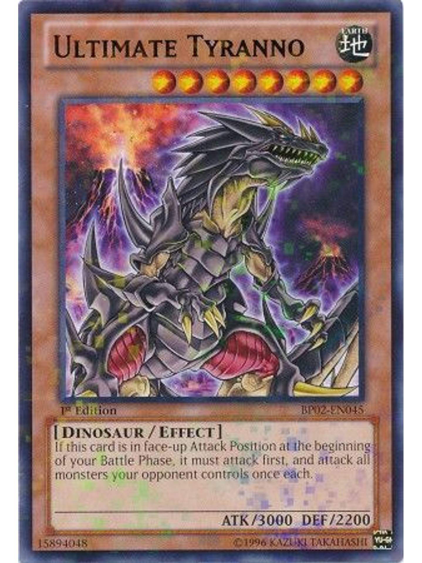 Ultimate Tyranno - BP02-EN045 - Mosaic Rare 1st Edition 1