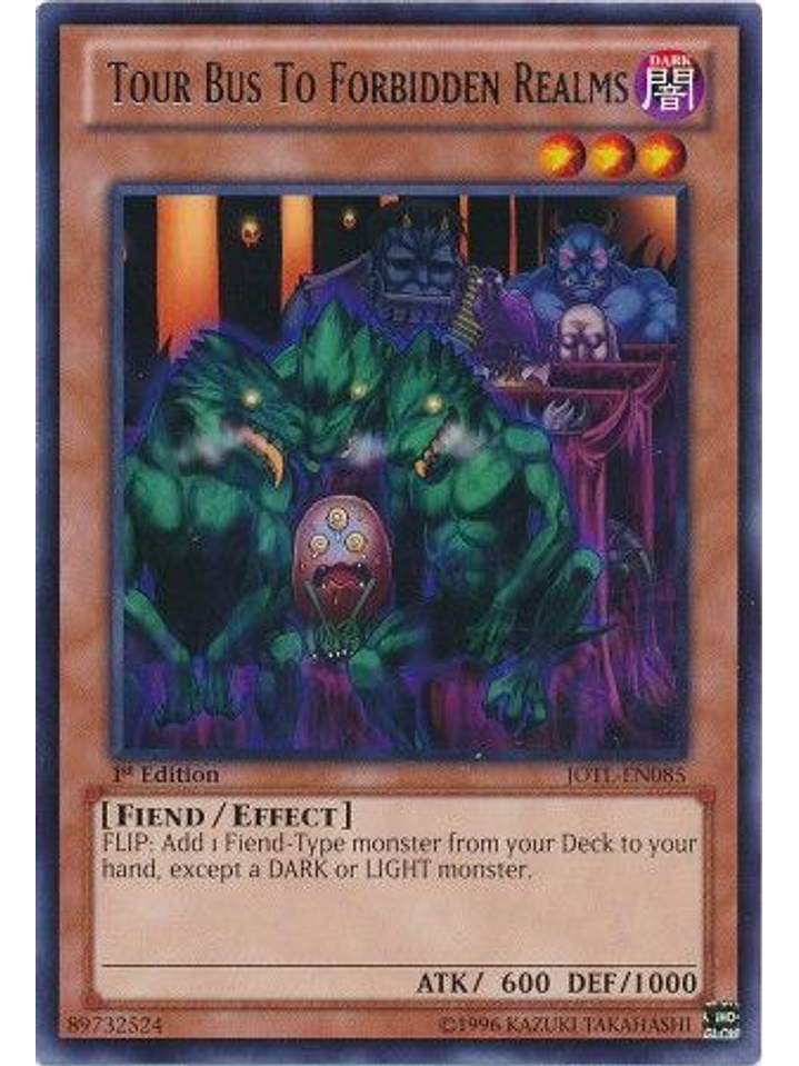 Tour Bus To Forbidden Realms - JOTL-EN085 - Rare 1st Edition 1