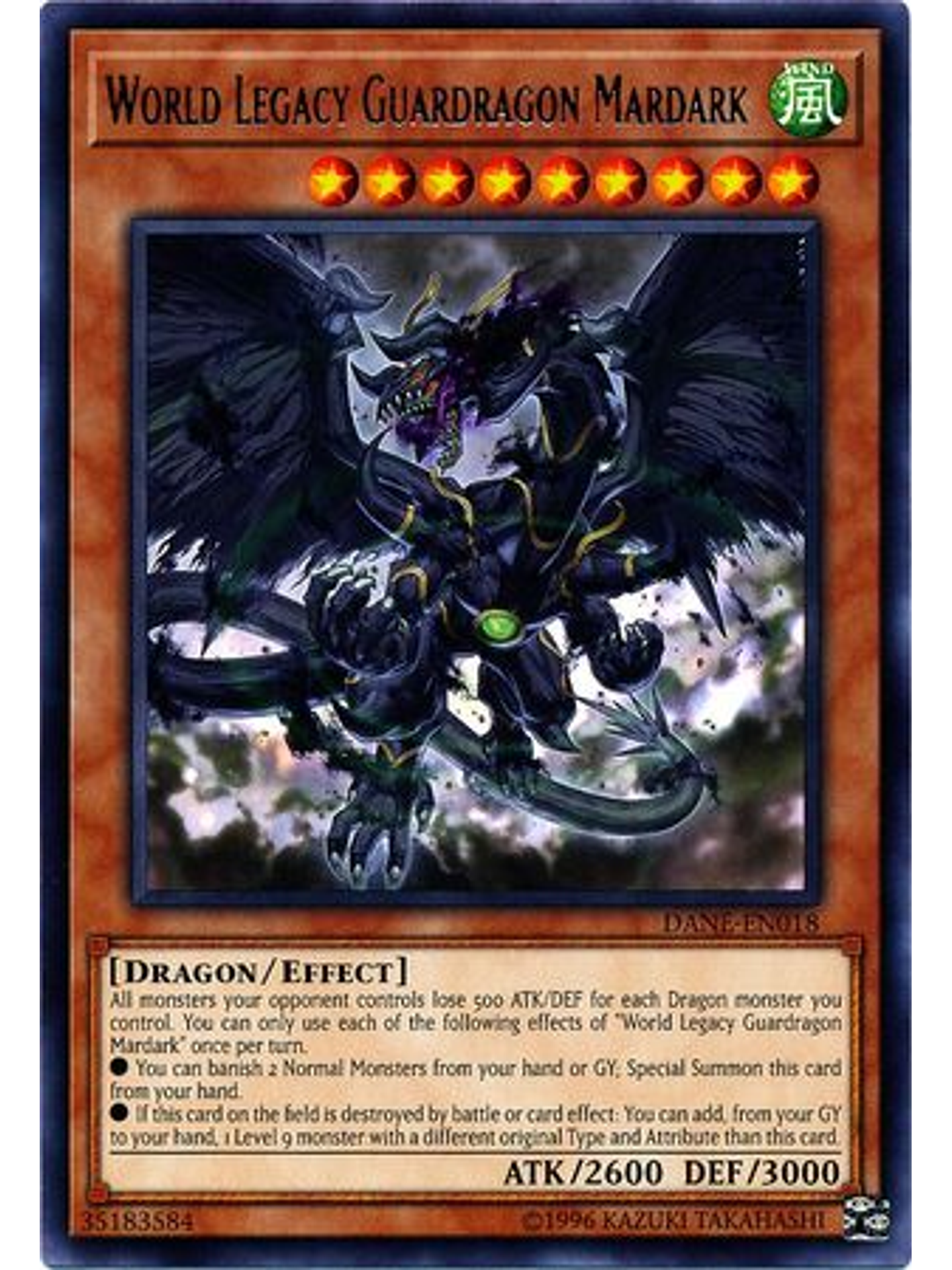 World Legacy Guardragon Mardark - DANE-EN018 - Rare Unlimited 1