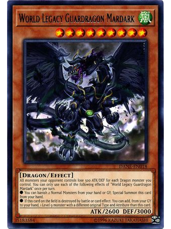 World Legacy Guardragon Mardark - DANE-EN018 - Rare Unlimited 1