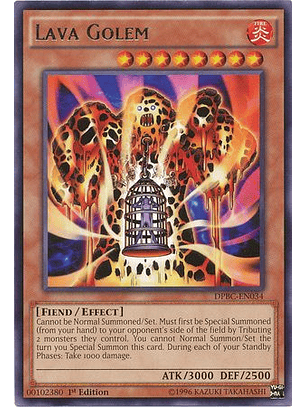Lava Golem - DPBC-EN034 - Rare 1st Edition