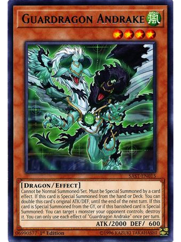 Guardragon Andrake - SAST-EN015 - Rare 1st Edition 1