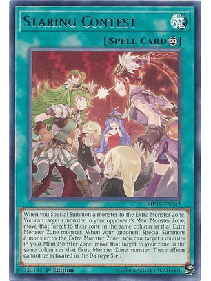 Staring Contest - MP19-EN042 - Rare 1st Edition