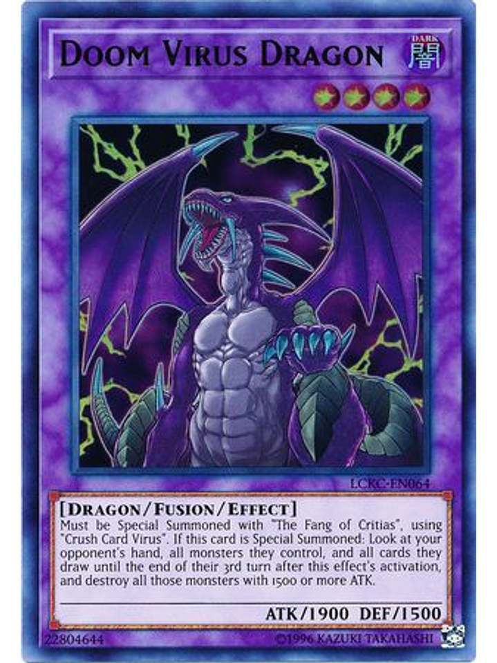 Doom Virus Dragon - LCKC-EN064 - Ultra Rare Unlimited 1