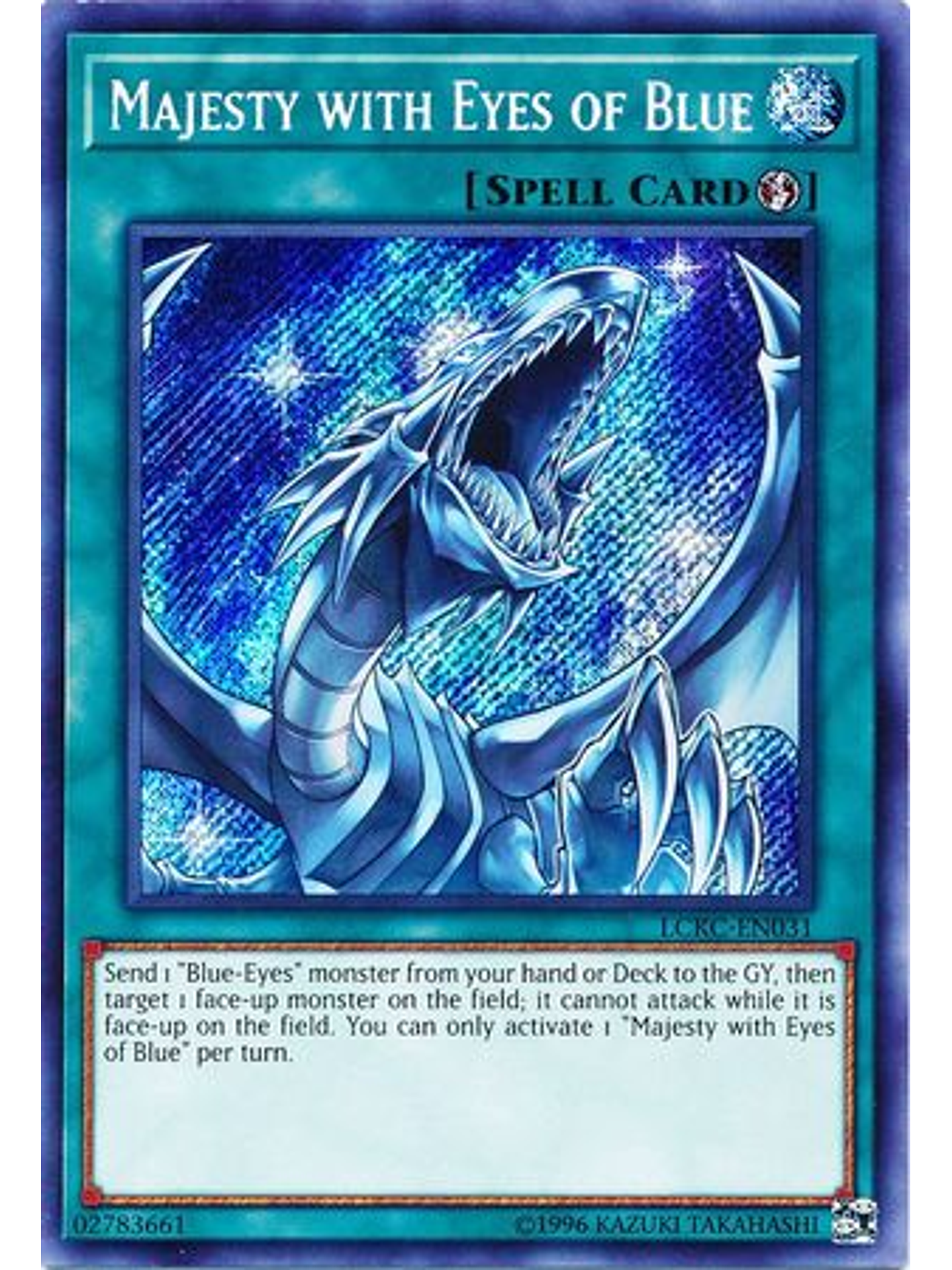 Majesty with Eyes of Blue - LCKC-EN031 - Secret Rare Unlimited 1