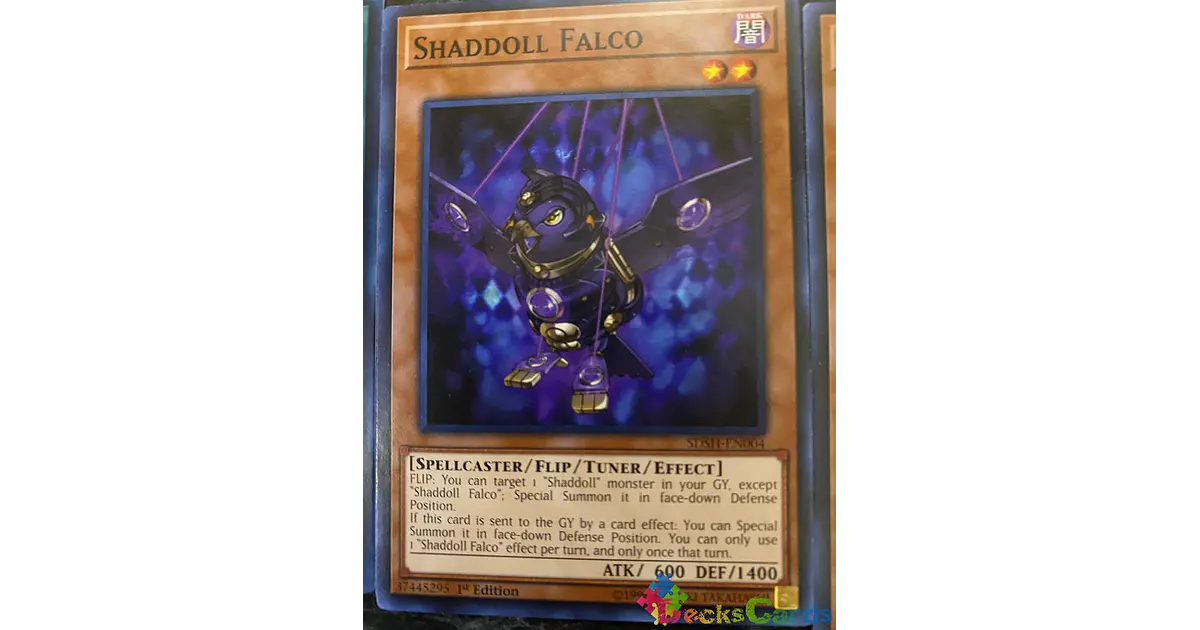 Shaddoll Falco - Sdsh-en004 - Common - 1st Edition 2 Yu-Gi-Oh! Shaddoll  Falco - SDSH-EN004 Common 1st Edition Trading Card (Shaddoll Showdown  Structure Deck) Shaddoll Archetype Card