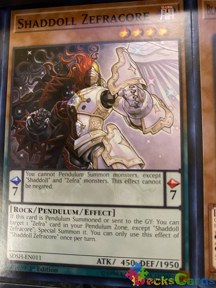 Shaddoll Zefracore - SDSH-EN011 - Common 1st Edition 1