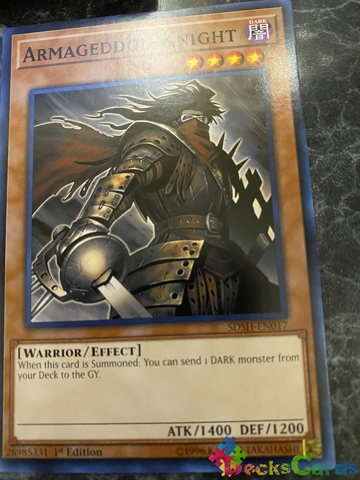 Armageddon Knight - SDSH-EN017 - Common 1st Edition 1
