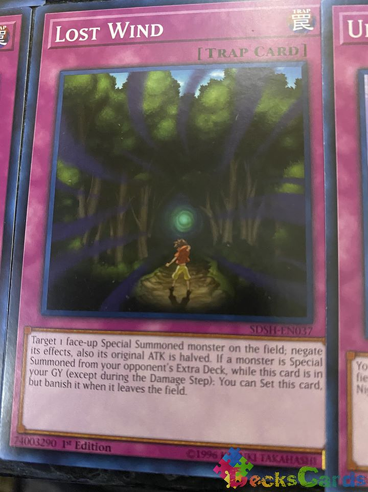 Lost Wind - SDSH-EN037 - Common 1st Edition 1