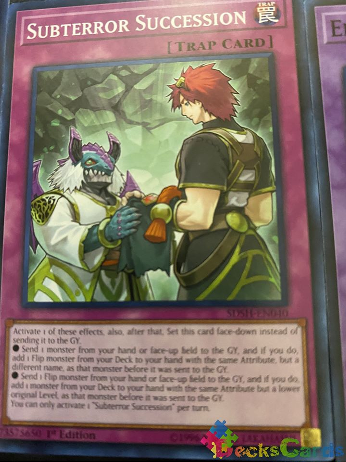 Subterror Succession - SDSH-EN040 - Common 1st Edition 1