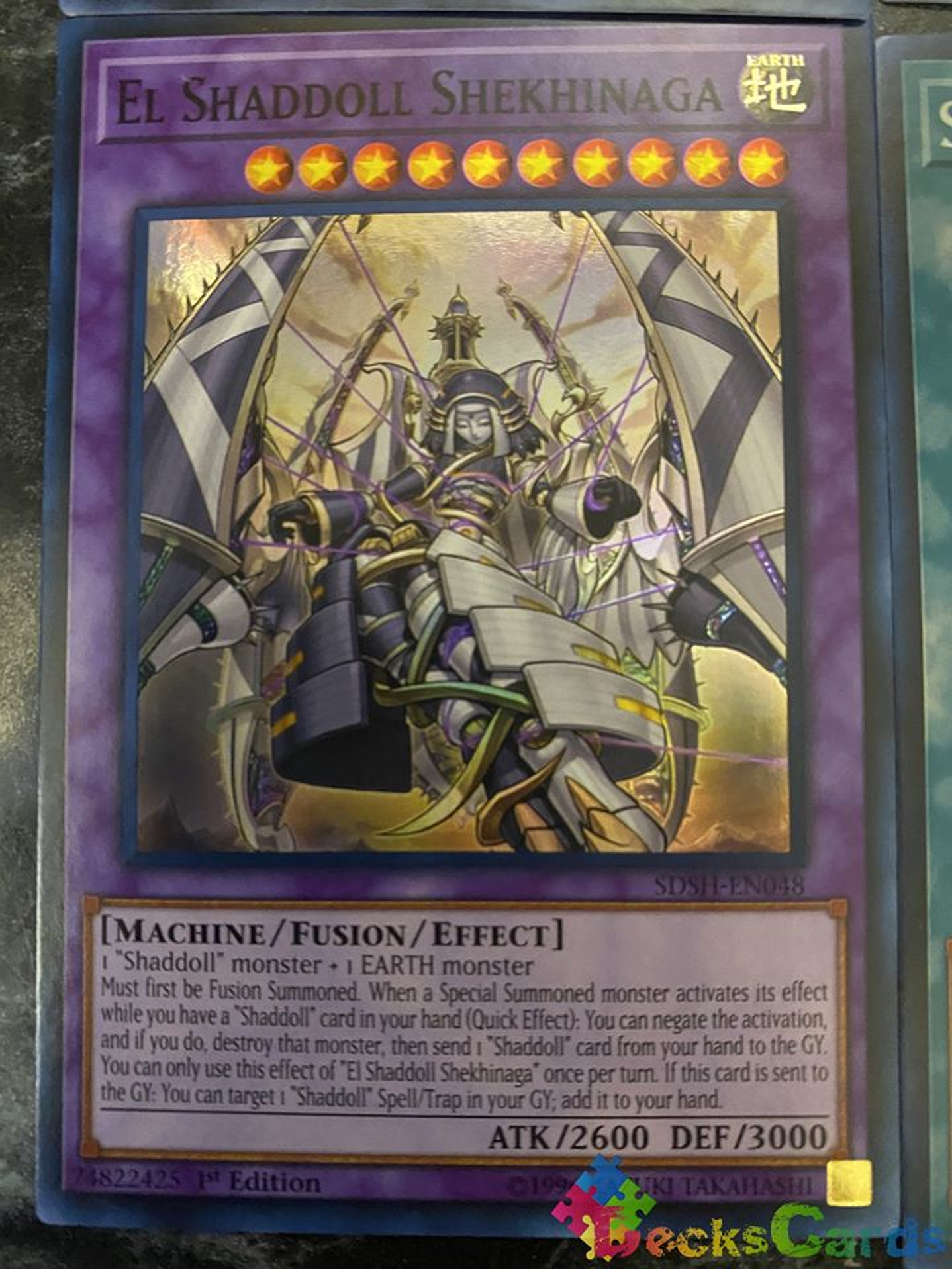 El Shaddoll Shekhinaga - SDSH-EN048 - Super Rare 1st Edition 1