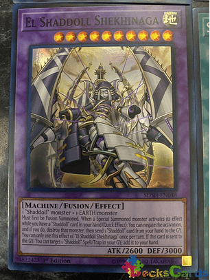 El Shaddoll Shekhinaga - SDSH-EN048 - Super Rare 1st Edition