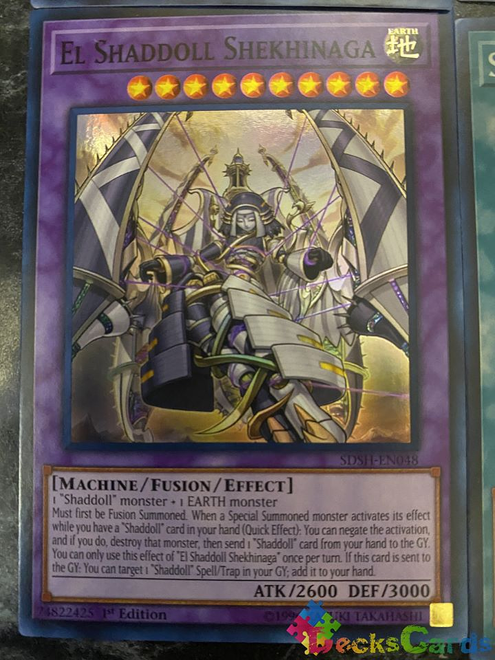 El Shaddoll Shekhinaga - SDSH-EN048 - Super Rare 1st Edition 1