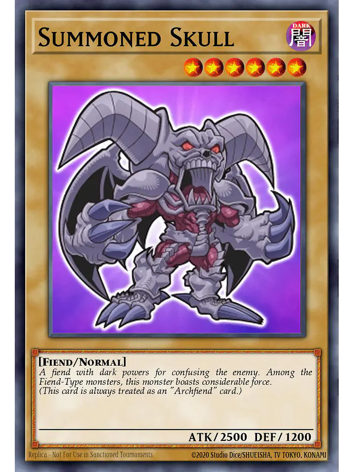 Summoned Skull - BLGG-EN001 - Starlight Rare 1st Edition 1