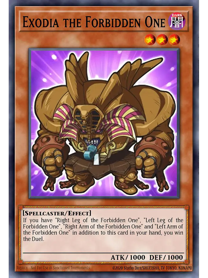 Exodia the Forbidden One - BLGG-EN002 - Secret Rare 1st Edition 1