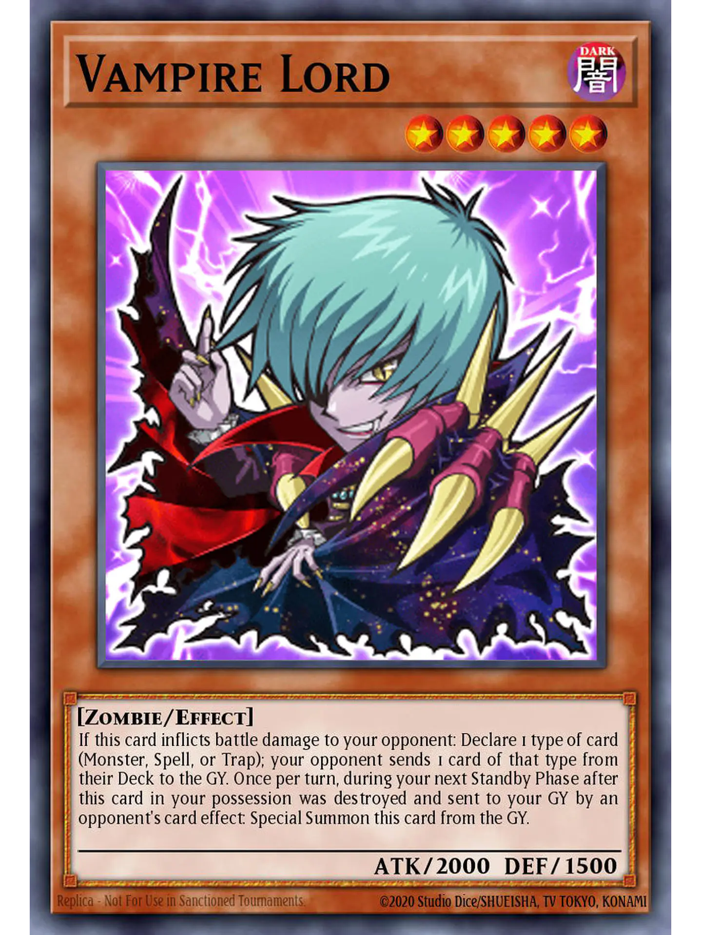 Vampire Lord - BLGG-EN004 - Secret Rare 1st Edition 1