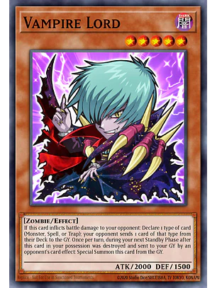 Vampire Lord - BLGG-EN004 - Secret Rare 1st Edition