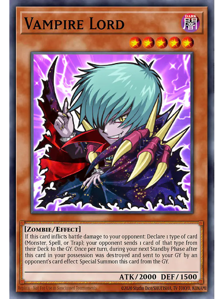 Vampire Lord - BLGG-EN004 - Secret Rare 1st Edition 1