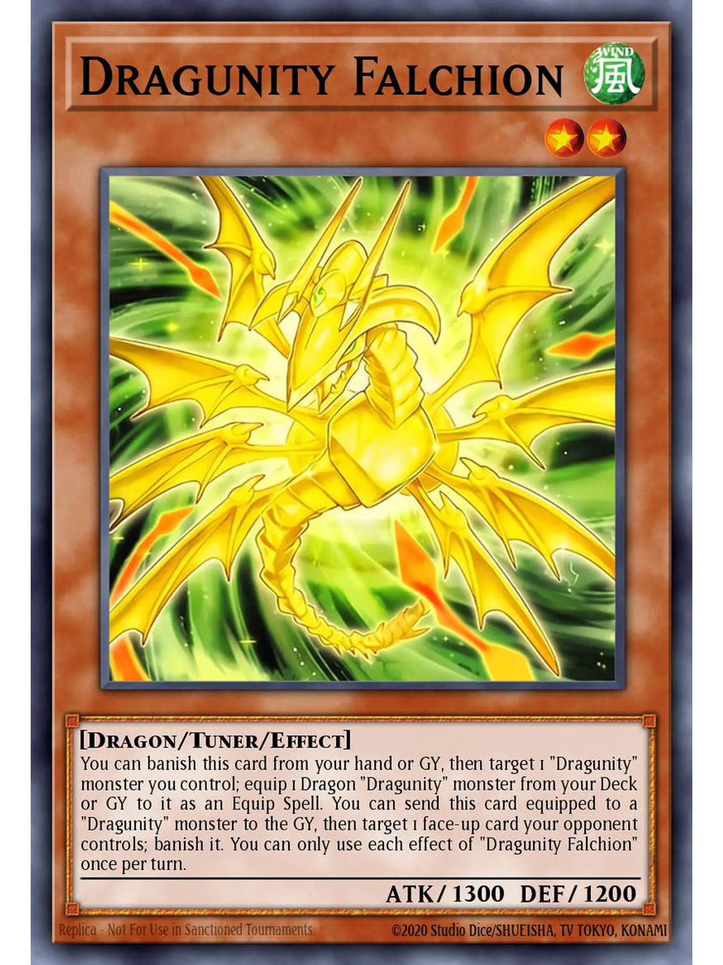 Dragunity Falchion - BLGG-EN012 - Ultra Rare 1st Edition 1