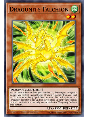 Dragunity Falchion - BLGG-EN012 - Ultra Rare 1st Edition