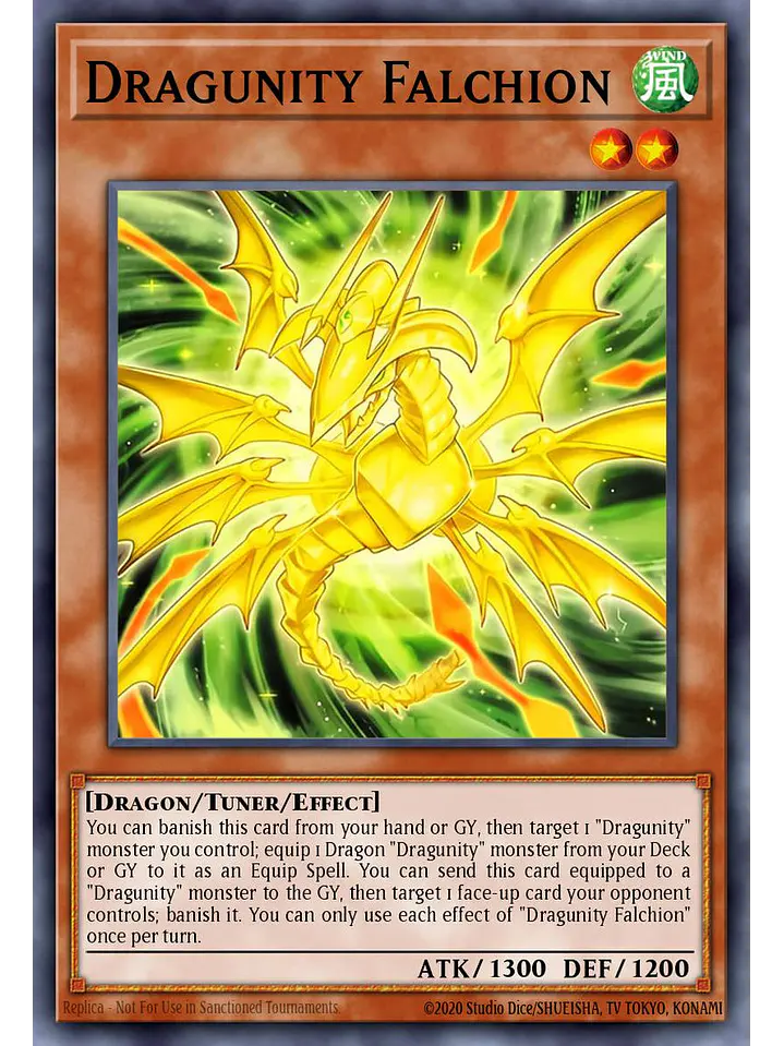Dragunity Falchion - BLGG-EN012 - Ultra Rare 1st Edition 1