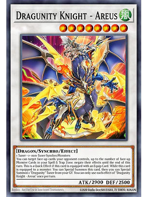 Dragunity Knight - Areus - BLGG-EN013 - Secret Rare 1st Edition