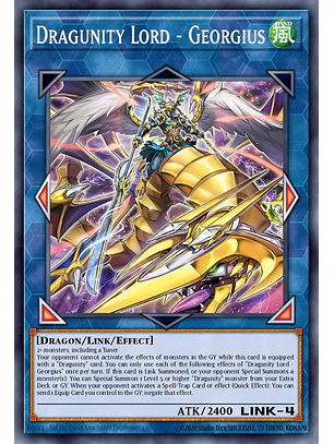 Dragunity Lord - Georgius - BLGG-EN014 - Secret Rare 1st Edition