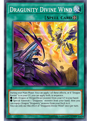 Dragunity Divine Wind - BLGG-EN015 - Ultra Rare 1st Edition