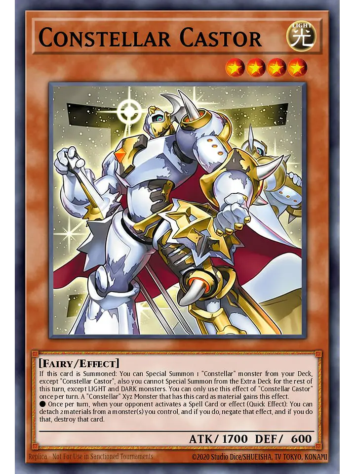 Constellar Castor - BLGG-EN016 - Secret Rare 1st Edition 1
