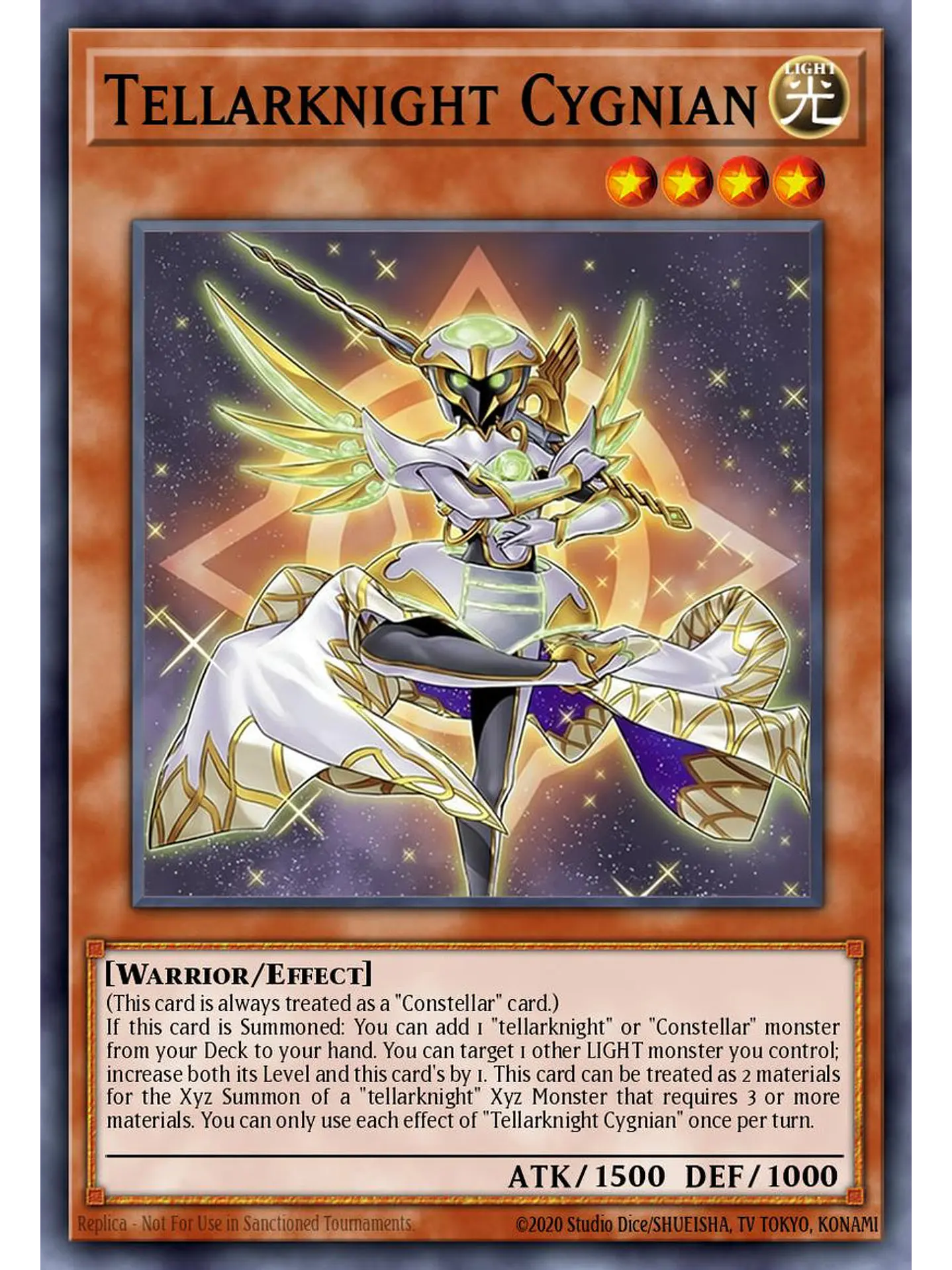 Tellarknight Cygnian - BLGG-EN017 - Secret Rare 1st Edition 1