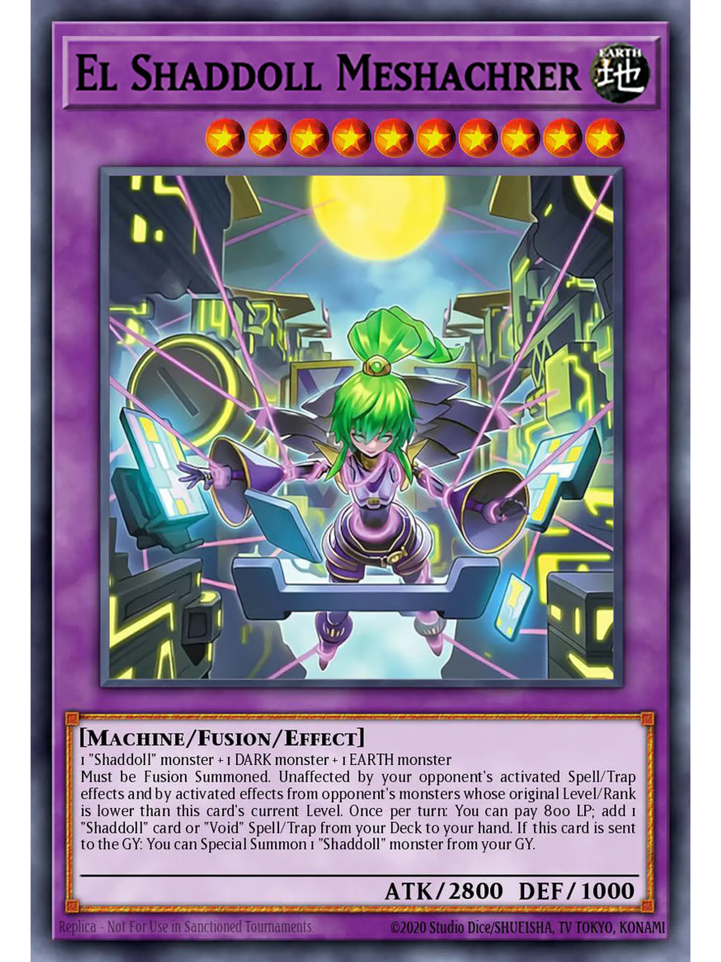 El Shaddoll Meshachrer - BLGG-EN022 - Secret Rare 1st Edition 1