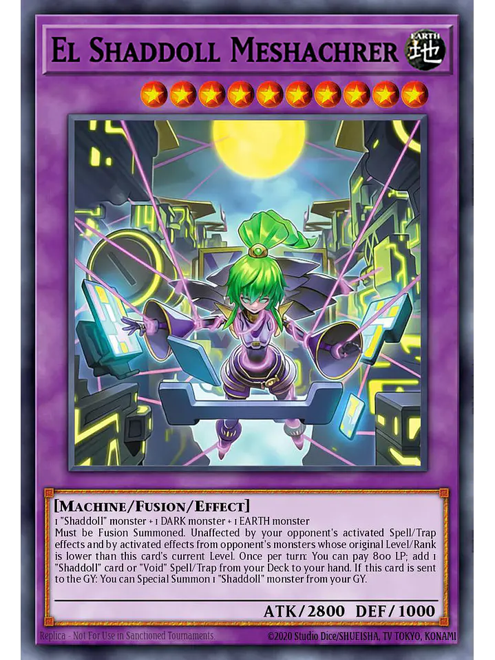 El Shaddoll Meshachrer - BLGG-EN022 - Secret Rare 1st Edition 1