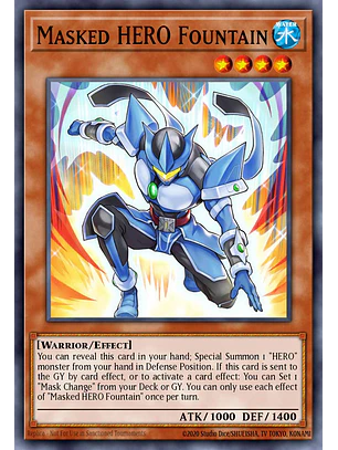 Masked HERO Fountain - BLGG-EN029 - Secret Rare 1st Edition