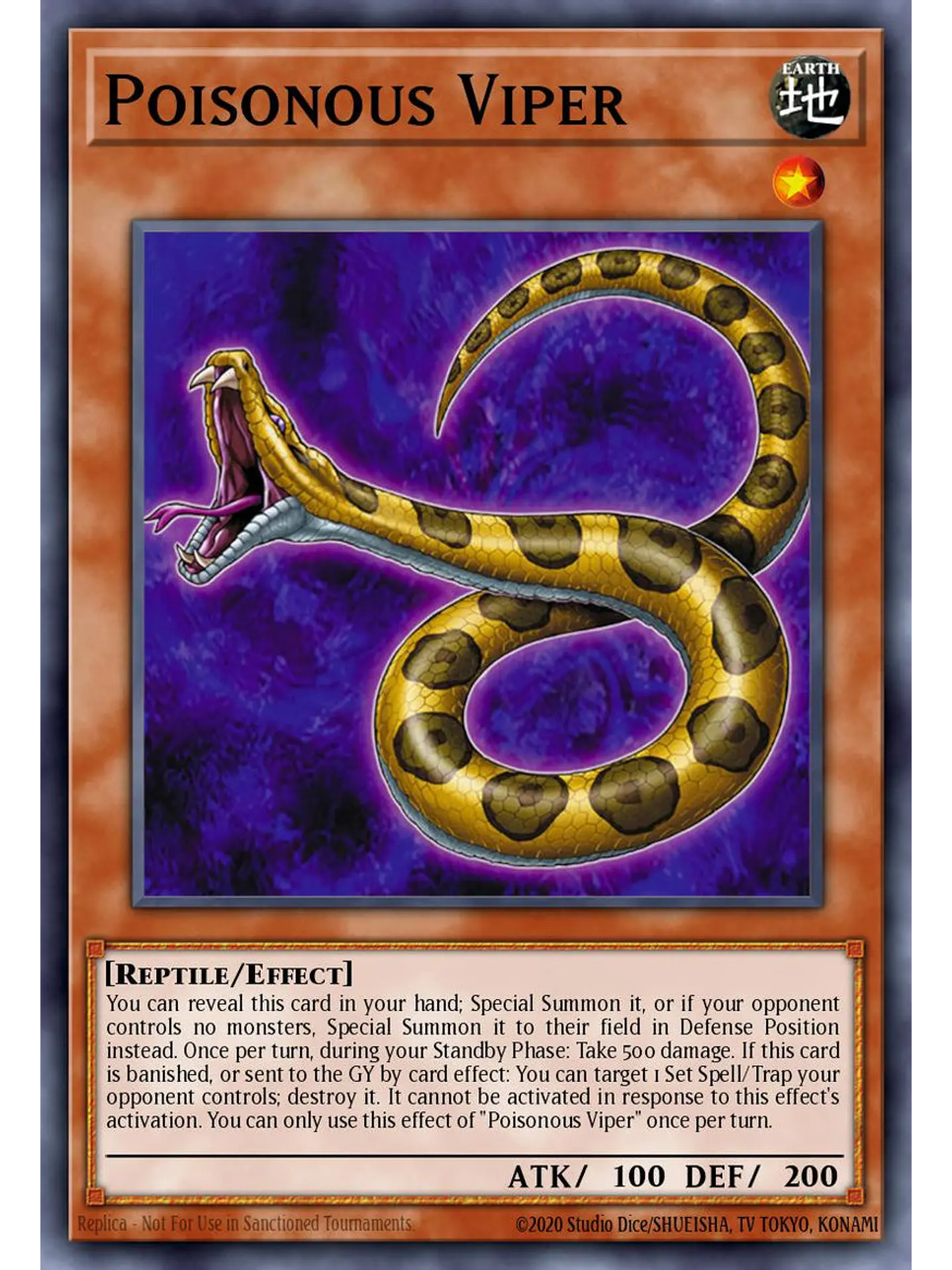 Poisonous Viper - BLGG-EN030 - Ultra Rare 1st Edition 1
