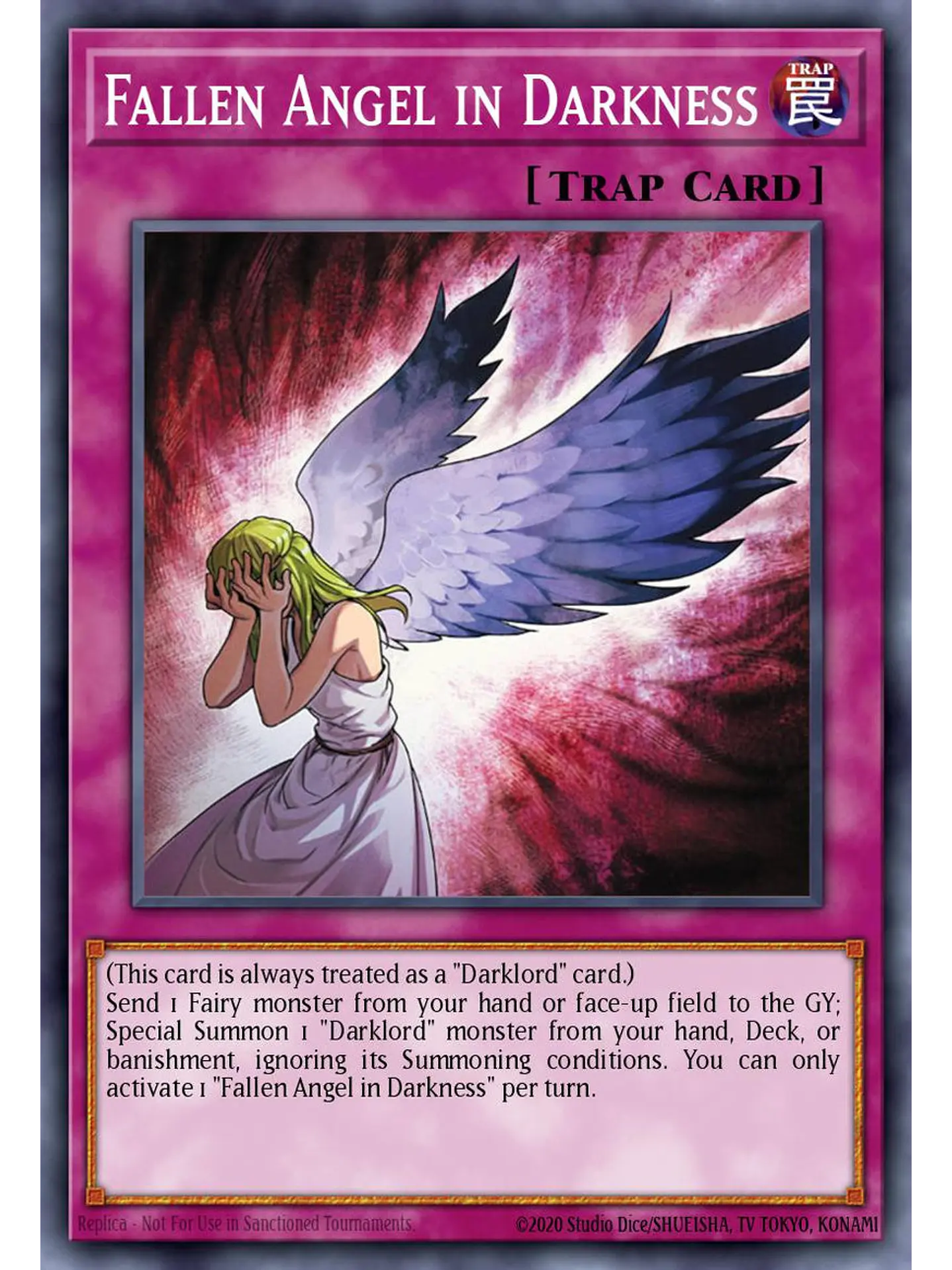Fallen Angel in Darkness - BLGG-EN031 - Secret Rare 1st Edition 1
