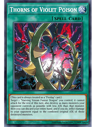 Thorns of Violet Poison - BLGG-EN039 - Ultra Rare 1st Edition