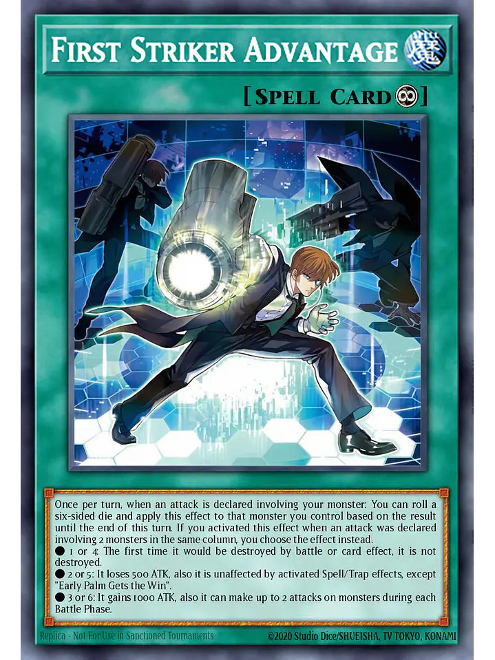 First Striker Advantage - BLGG-EN048 - Ultra Rare 1st Edition 1