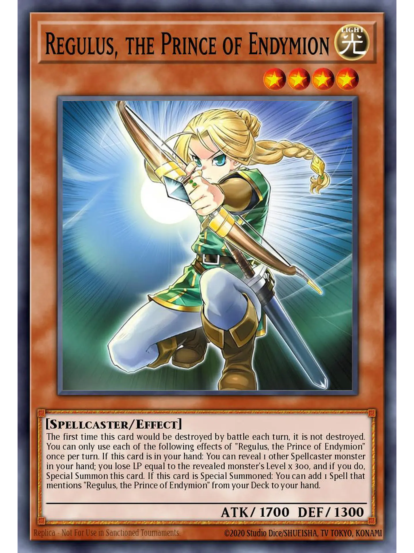 Regulus, the Prince of Endymion - BLGG-EN050 - Secret Rare 1st Edition 1