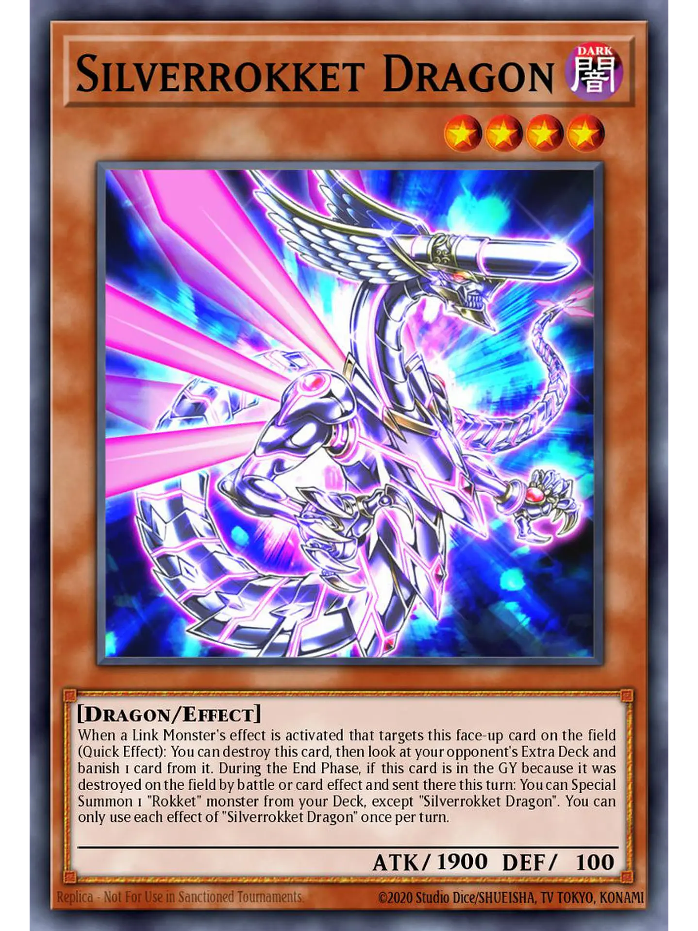 Silverrokket Dragon - BLGG-EN072 - Ultra Rare 1st Edition 1