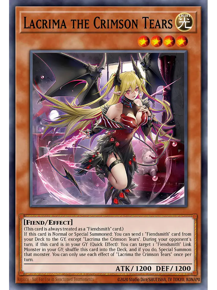 Lacrima the Crimson Tears - BLGG-EN081 - Ultra Rare 1st Edition 1