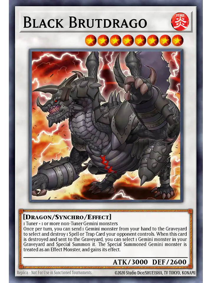 Black Brutdrago - BLGG-EN089 - Ultra Rare 1st Edition 1