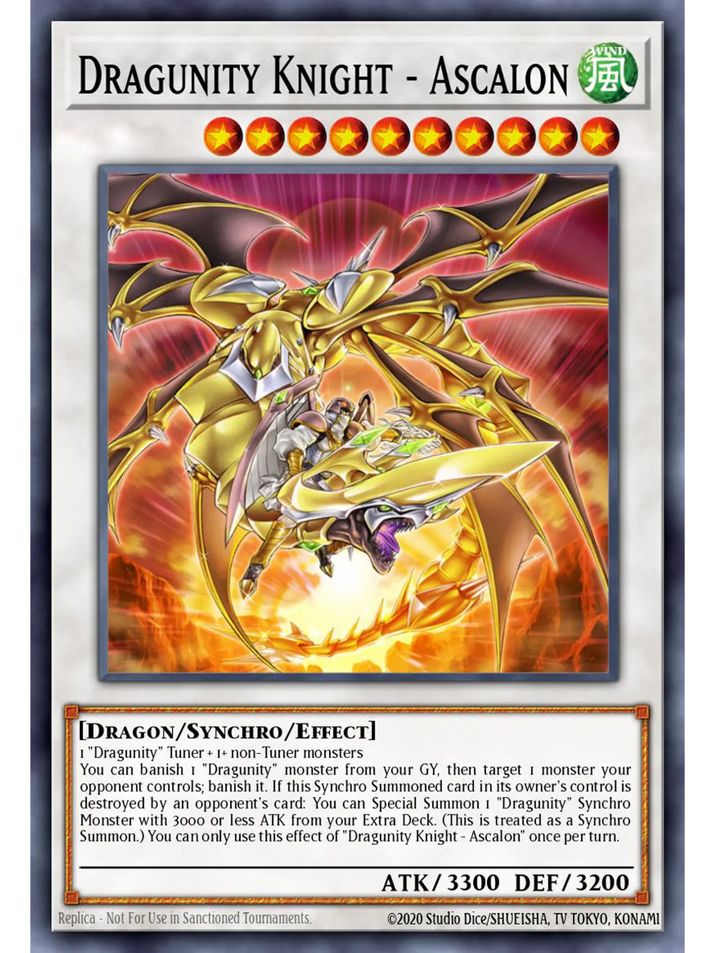 Dragunity Knight - Ascalon - BLGG-EN091 - Secret Rare 1st Edition 1