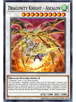 Dragunity Knight - Ascalon - BLGG-EN091 - Secret Rare 1st Edition