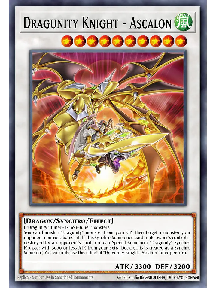 Dragunity Knight - Ascalon - BLGG-EN091 - Secret Rare 1st Edition 1