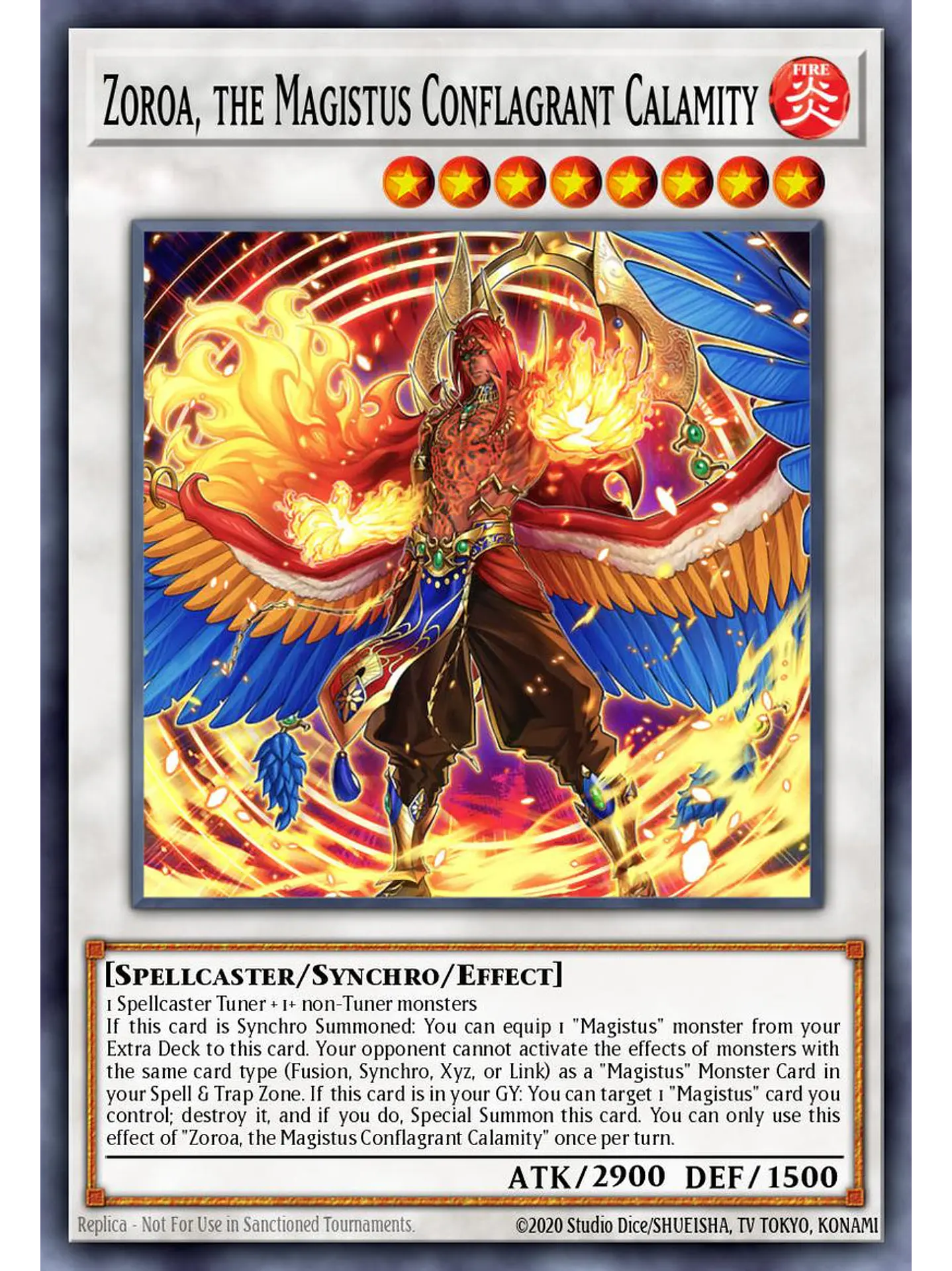 Zoroa, the Magistus Conflagrant Calamity - BLGG-EN093 - Ultra Rare 1st Edition 1
