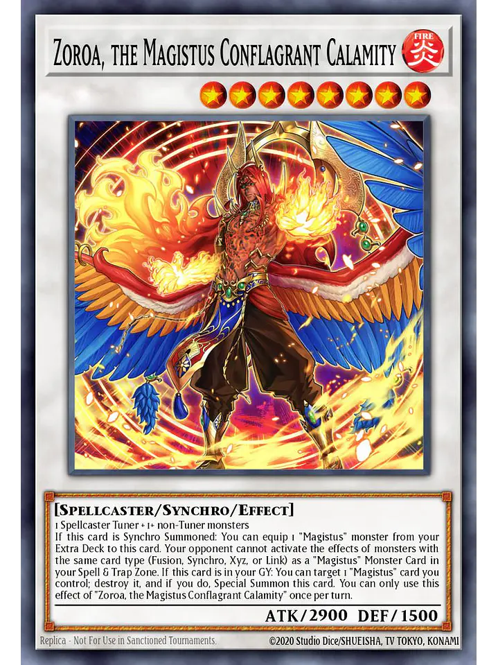 Zoroa, the Magistus Conflagrant Calamity - BLGG-EN093 - Ultra Rare 1st Edition 1